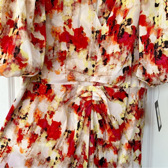 DKNY V Neck Maxi A Line Dress - Picture 6 of 16